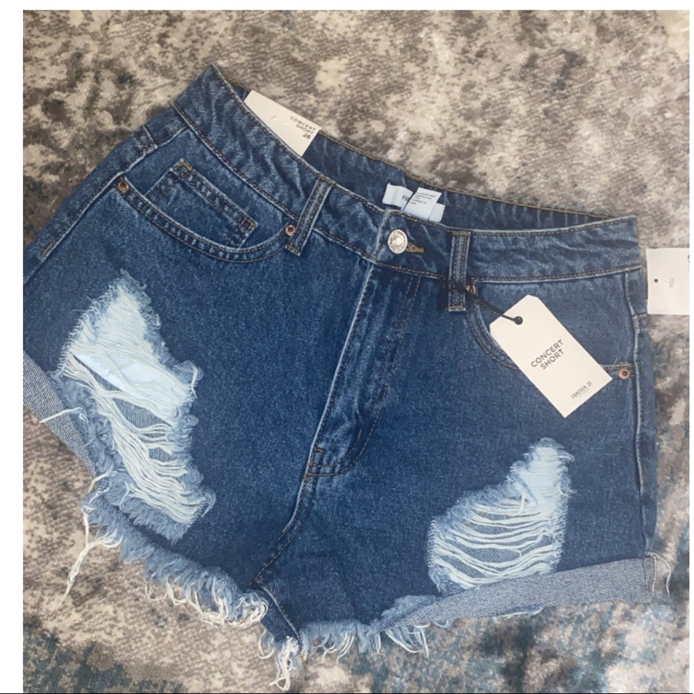 Forever 21 distressed Jean shorts